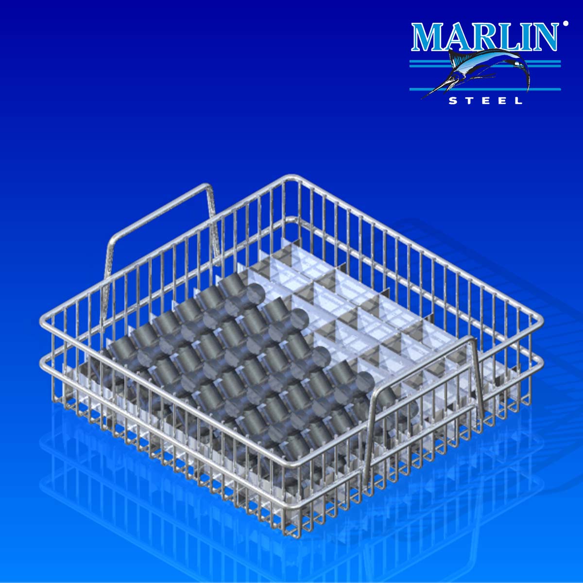 Marlin Steel Wire Material Handling Basket 133007