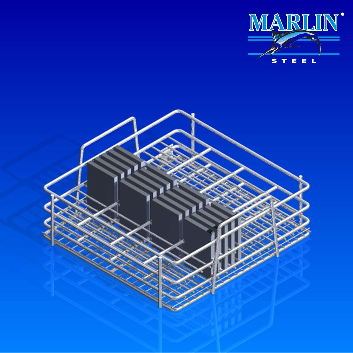 Marlin Steel Material Handling Basket with Handles 876001
