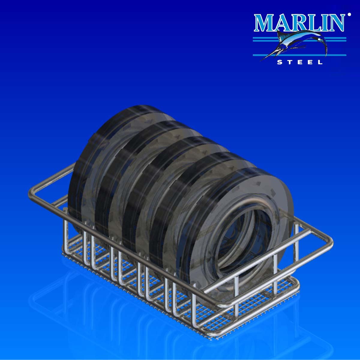 Marlin Steel Wire Material Handling Basket 599015
