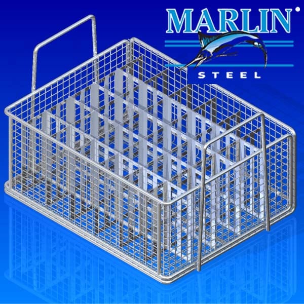 Marlin Steel Wire Basket with Dividers