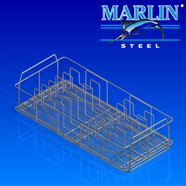 Marlin Steel Wire Basket with Dividers 45002