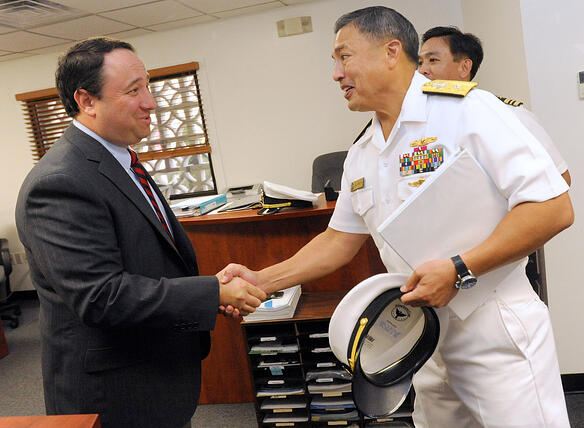 Navy Rear Admiral visits Marlin Steel