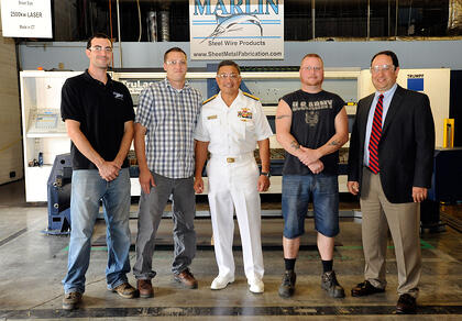 Rear Admiral Visits Marlin