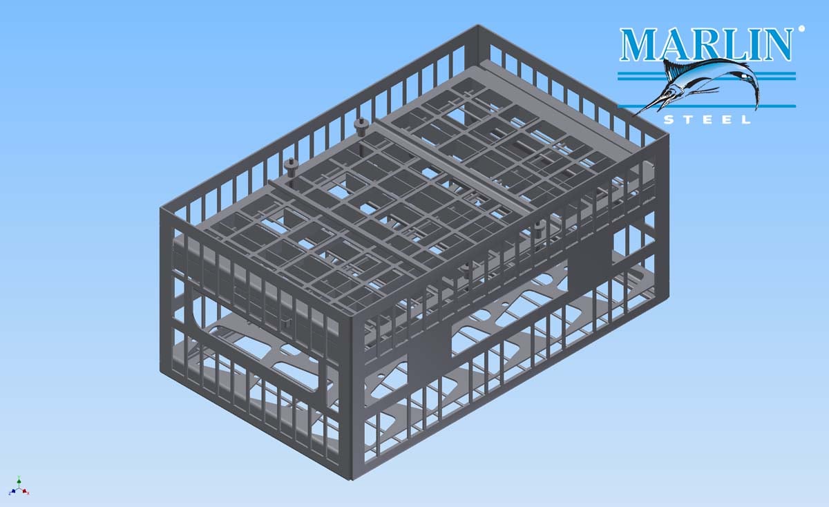 Marlin Steel Sheet Metal Basket 1791019