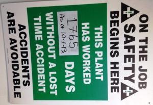 At 1,765 consecutive days without a lost-time accident at Marlin Steel