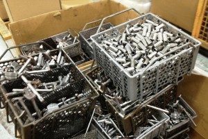 This parts remanufacturing basket helped Cummins increase the efficiency of their remanufacturing process.