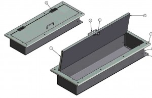 Marlin Steel engineering print for sheet metal enclosure