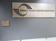 New World Trade Center Institute sign