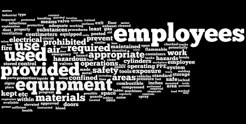 Safety Checklist wordcloud