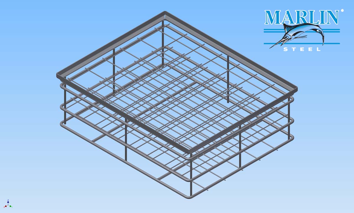 Marlin Steel Wire Basket 1609003