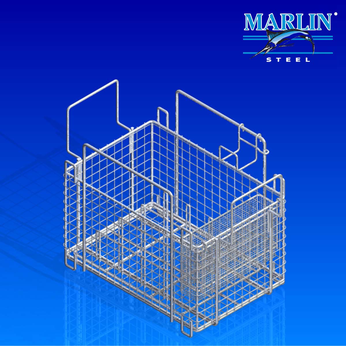 Marlin Steel Basket with Handles 475001
