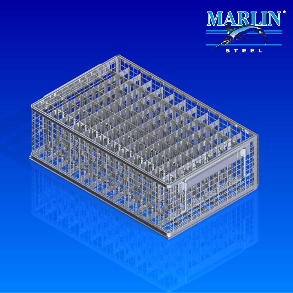 Marlin Steel Wire Basket with Dividers 938001