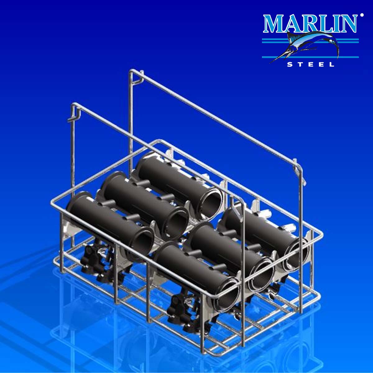 Marlin Steel Wire Basket with Dividers 1011002