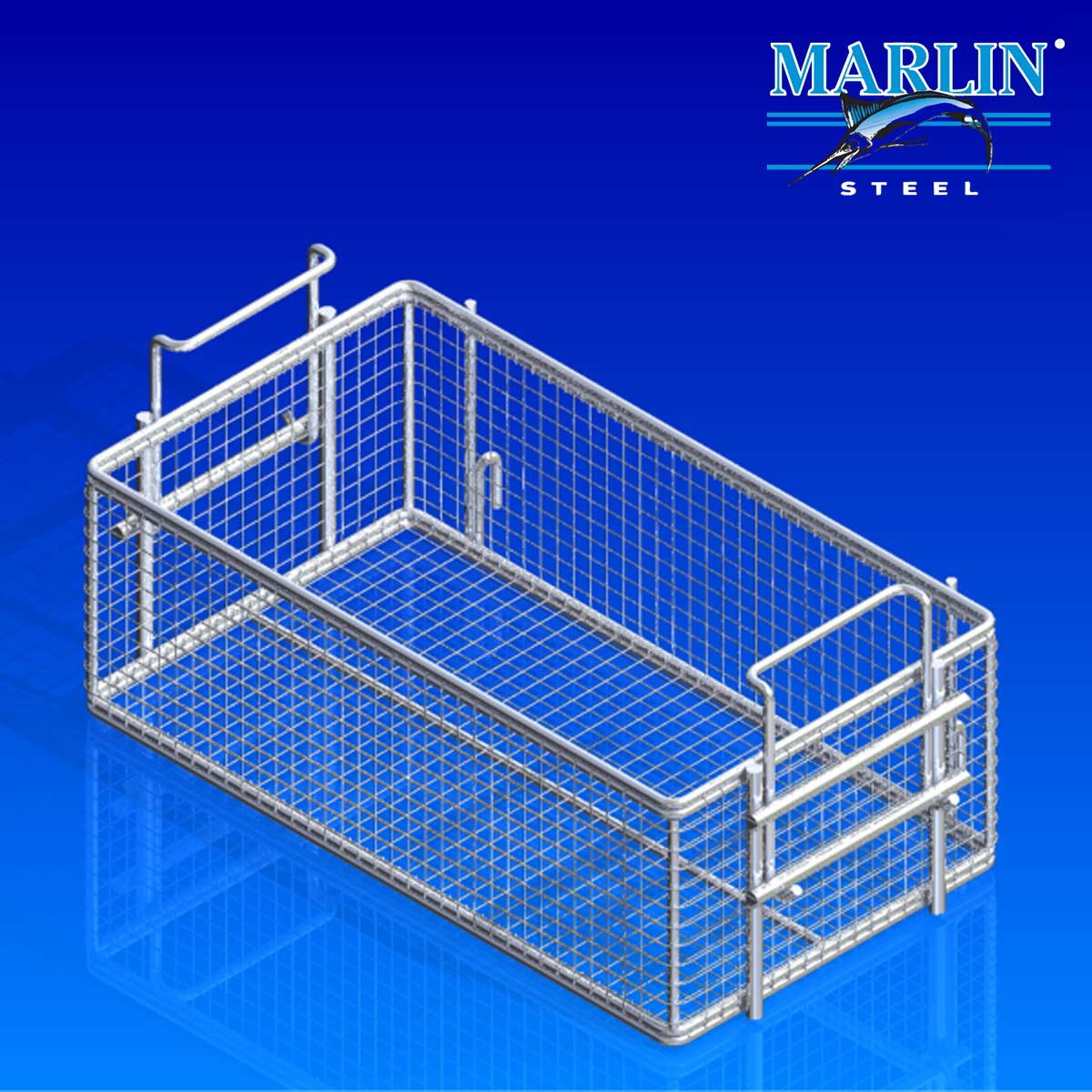 Marlin Steel Basket with Handles 280001