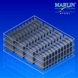 Wire Basket with Dividers 371003