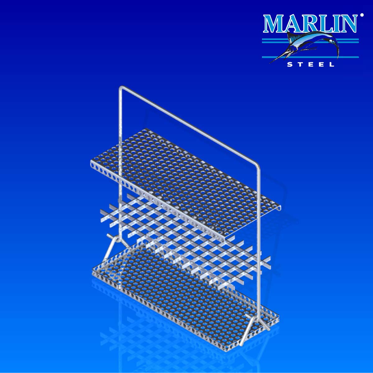 Marlin Steel Wire Baskets with Handles and Dividers 701001