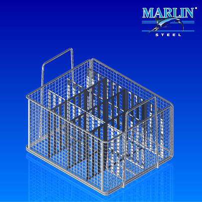 Wire Baskets with Dividers Stainless Steel Baskets Marlin Steel