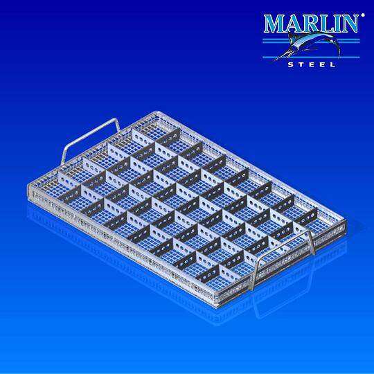 Wire Baskets with Dividers Stainless Steel Baskets Marlin Steel
