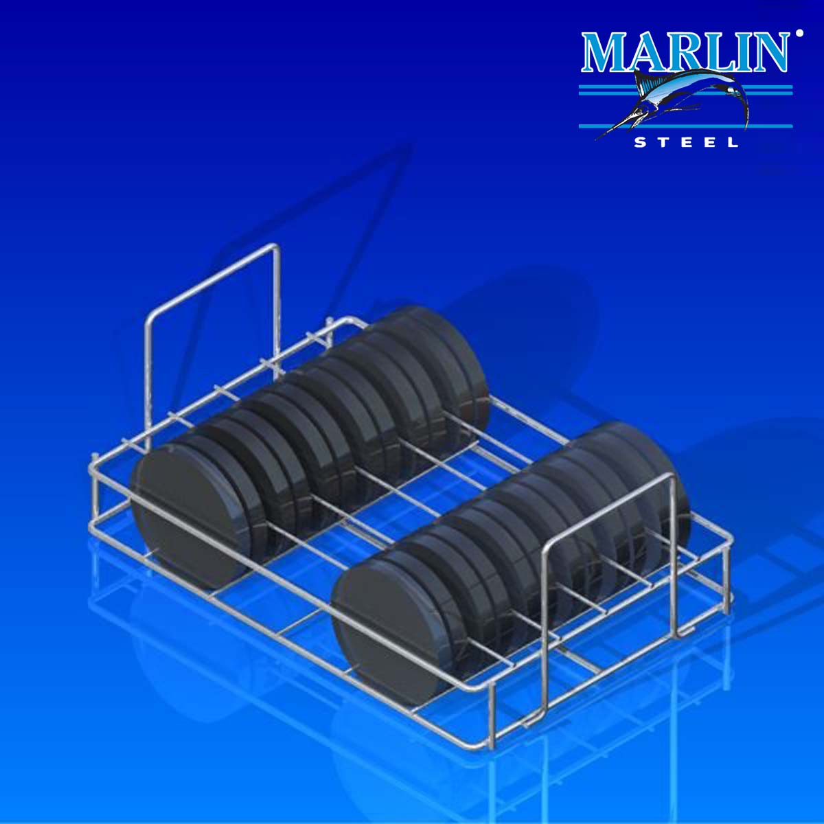 Wire Baskets with Dividers Stainless Steel Baskets Marlin Steel