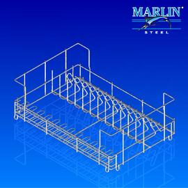 Wire Basket with Dividers