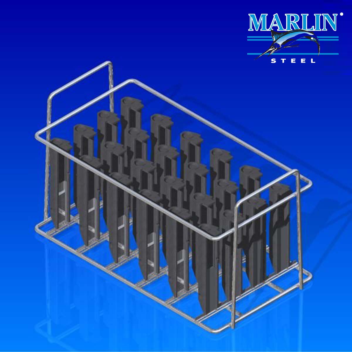 Wire Baskets with Dividers Stainless Steel Baskets Marlin Steel