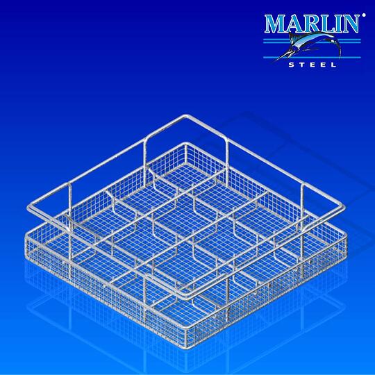 Wire Baskets with Dividers Stainless Steel Baskets Marlin Steel