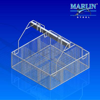 Wire Baskets with Dividers Stainless Steel Baskets Marlin Steel