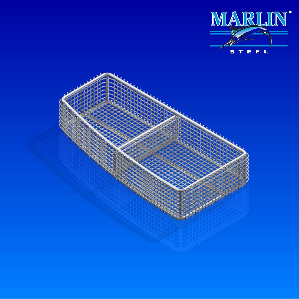 Marlin Steel Wire Basket with Dividers 974001