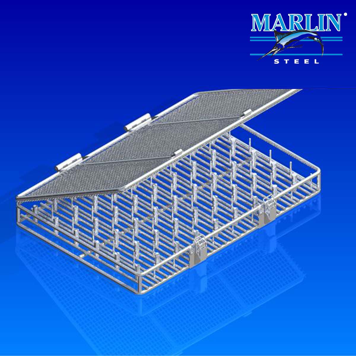 Marlin Steel Wire Basket with Lid 620002