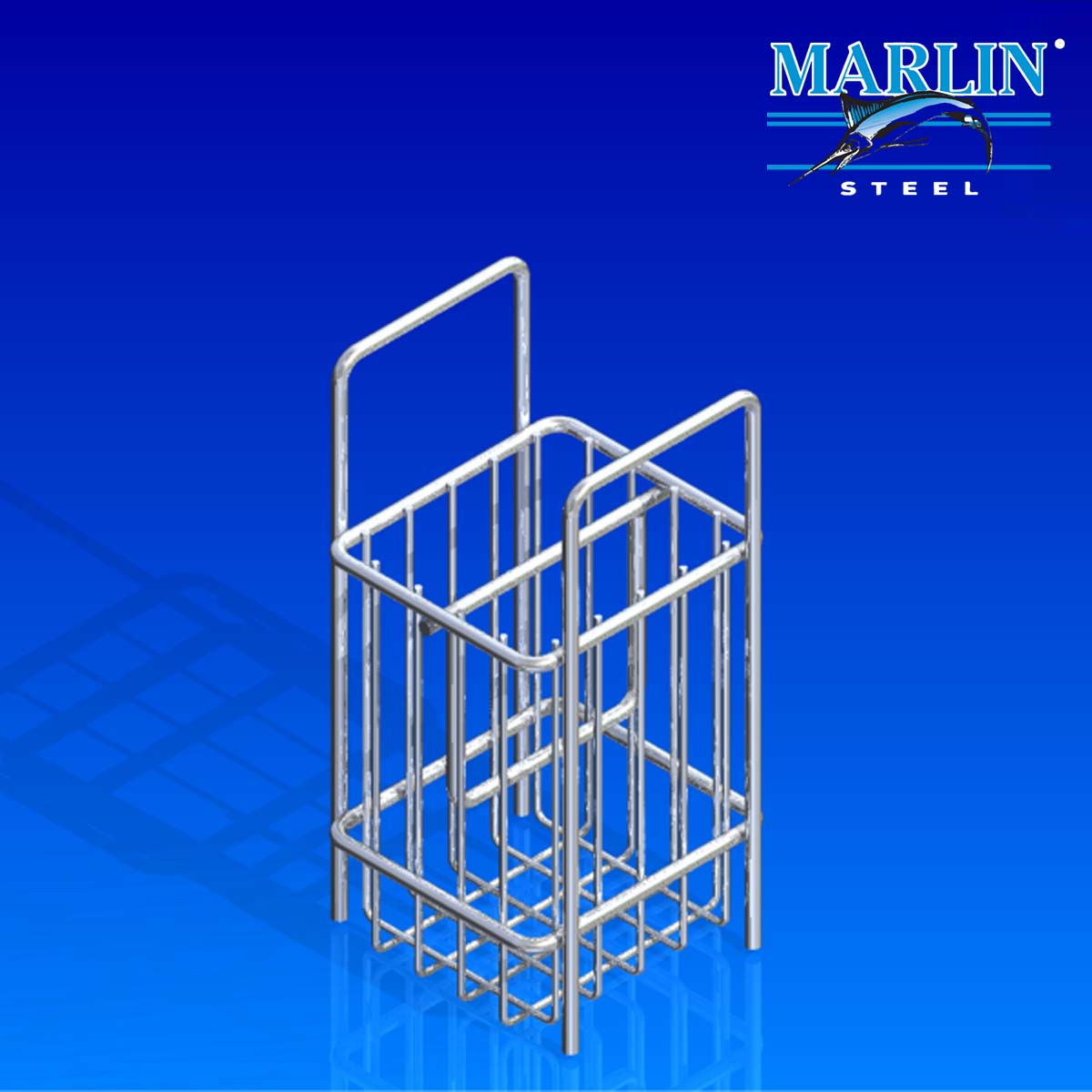 Marlin Steel Wire Basket with Handles 747001