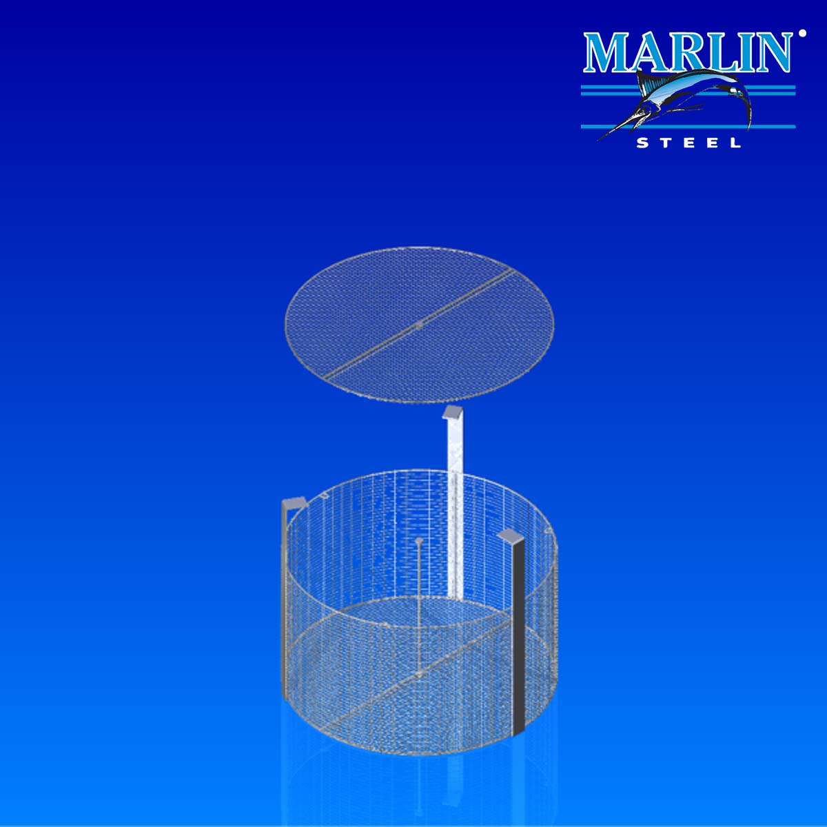 Wire Basket with Dividers 874001
