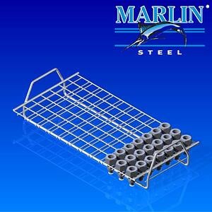 This ultrasonic parts washing basket looks like a cookie rack with handles, but it's for holding parts through an ultrasonic washing process with minimal interference.