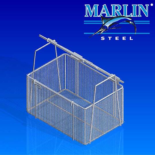 Custom Wire Baskets with Lids Steel Wire Baskets Marlin Steel