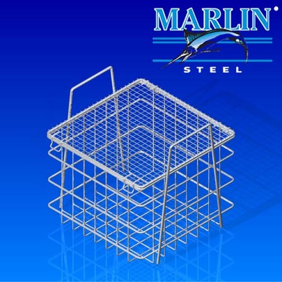 Custom Wire Baskets with Lids Steel Wire Baskets Marlin Steel