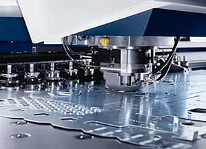 Marlin's Trumpf Trupunch is one of many sheet metal fabrication tools that the manufacturing team uses.