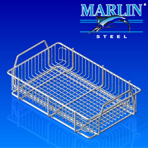 Marlin Steel Wire Basket with Handles 163002