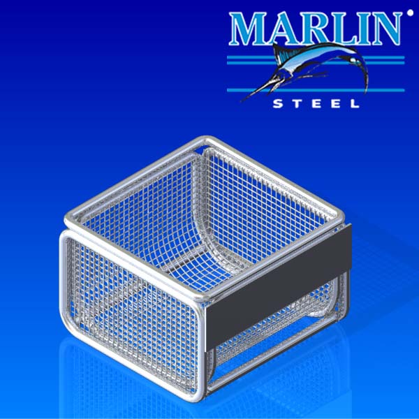 Marlin Steel Mesh Basket with Lid 599001