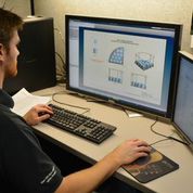 Marlin engineers check the composition of each basket design using physics simulation software before starting the manufacturing process.
