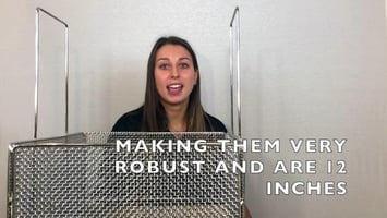  Steel Mesh Basket with Handles | 304 Stainless Steel | 100% USA-Made