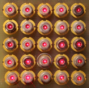 Array of Laser Components in a grid