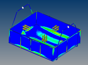 FEA analysis displays use color-coding to tell engineers at a glance the impact of different stresses on a design.