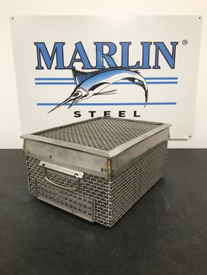mobile-stainless-steel-wash-basket-for-conveyors-tray