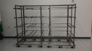 Stainless steel carts can come in many shapes and sizes to fit a variety of needs.