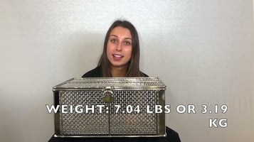 Mesh Basket with Locking Lid | 304 Stainless Steel | Electropolished | 100% USA-Made