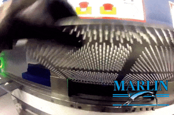 Marlin Steel Engineer Operating Press Braking Machine