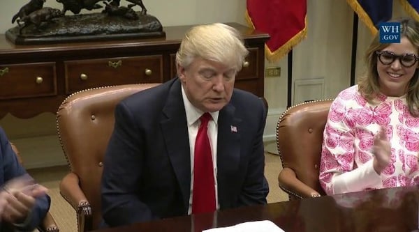 President Trump Makes an Announcement with the National Association of Manufacturers