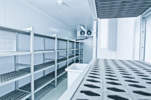 Cold storage (i.e. refrigerator) units come in all shapes and sizes, and often need custom shelving solutions to accommodate your business needs.