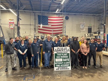 SBA Administrator Kelly Loeffler touring Marlin Steel facility with staff