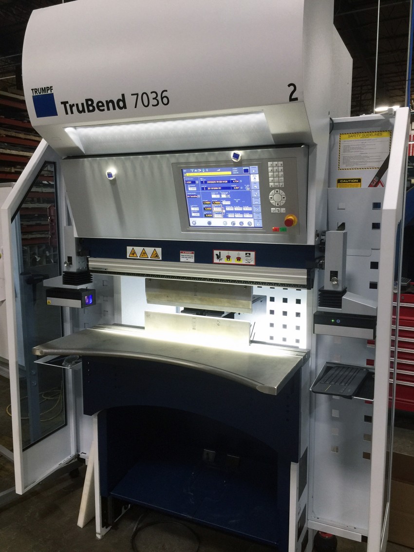 Marlin Steel Welcomes New Press Brake Trumpf TruBend 7036