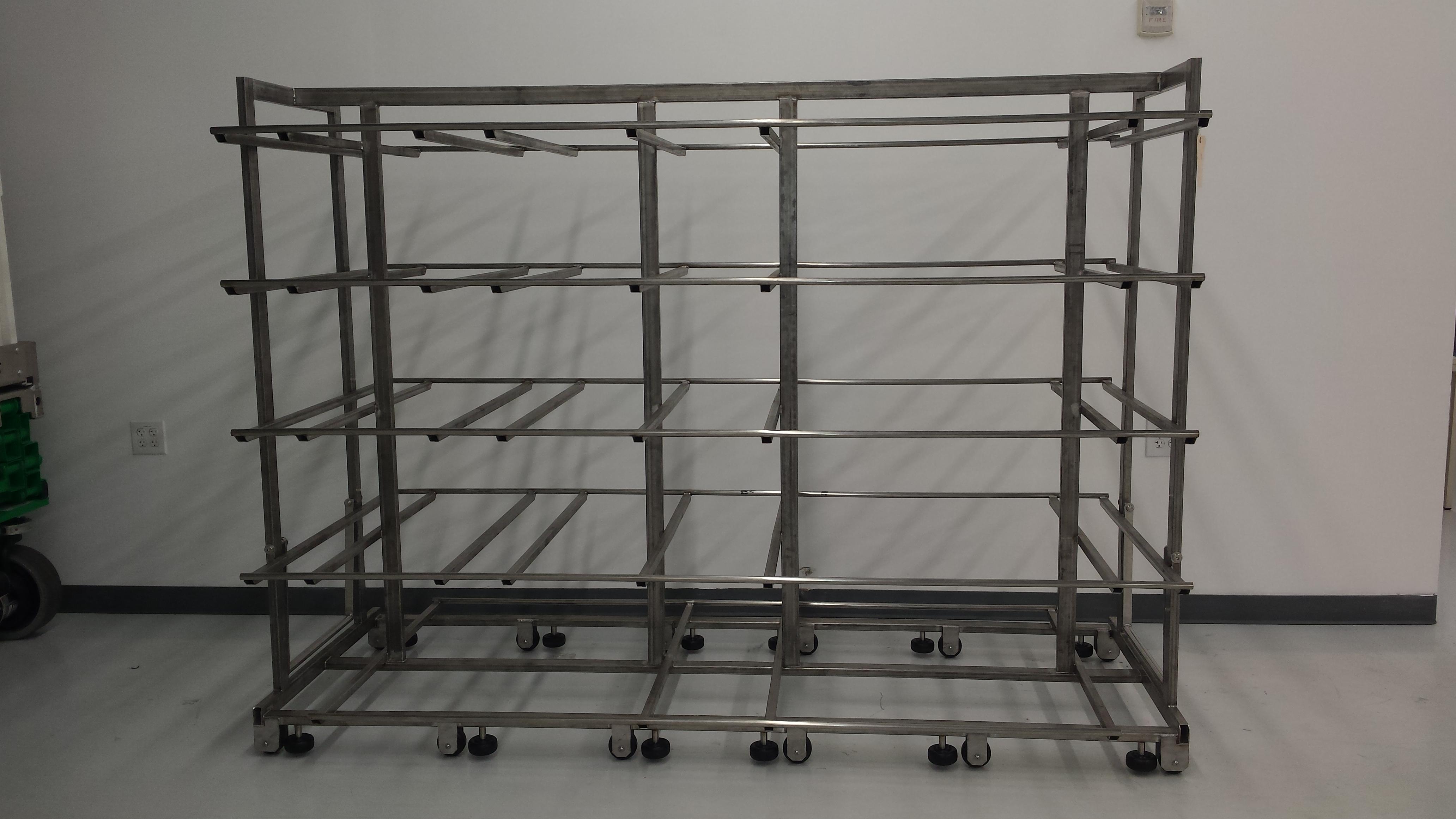 Custom Stainless Steel Cart for an Overseas Sterilization Process